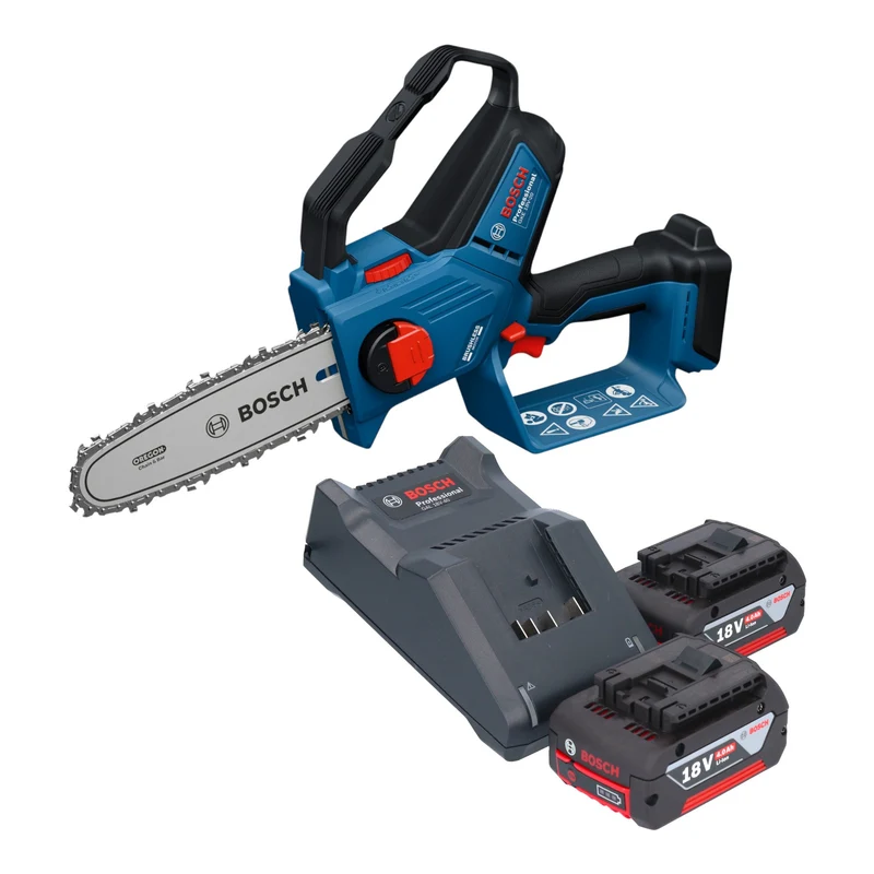 Bosch GKE 18V-20 Professional Akku Astsäge 18 V 18 cm + 2x Akku 4,0 Ah + Ladegerät