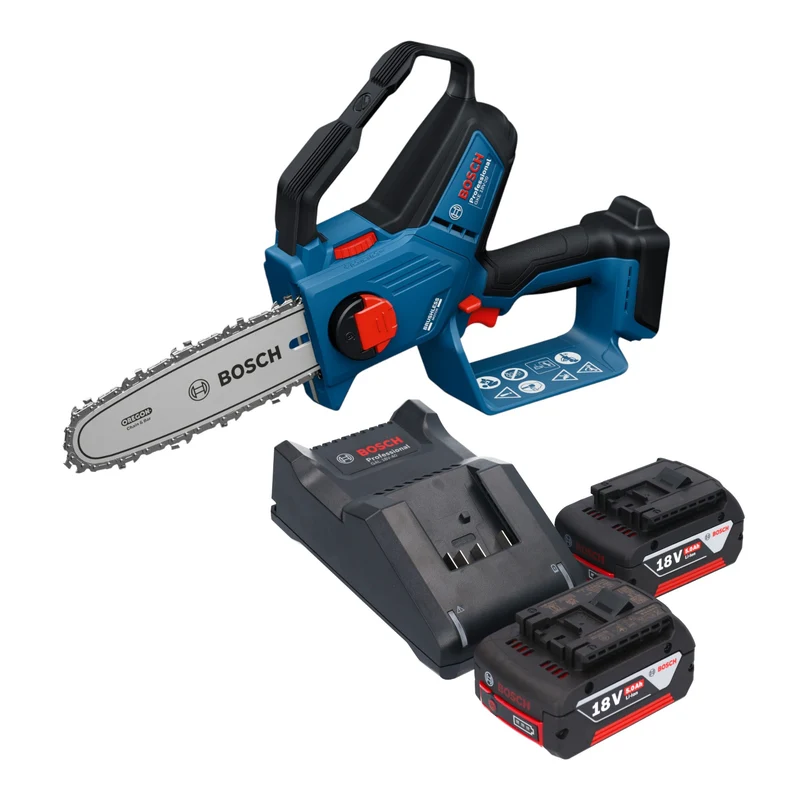 Bosch GKE 18V-20 Professional Akku Astsäge 18 V 18 cm + 2x Akku 5,0 Ah + Ladegerät