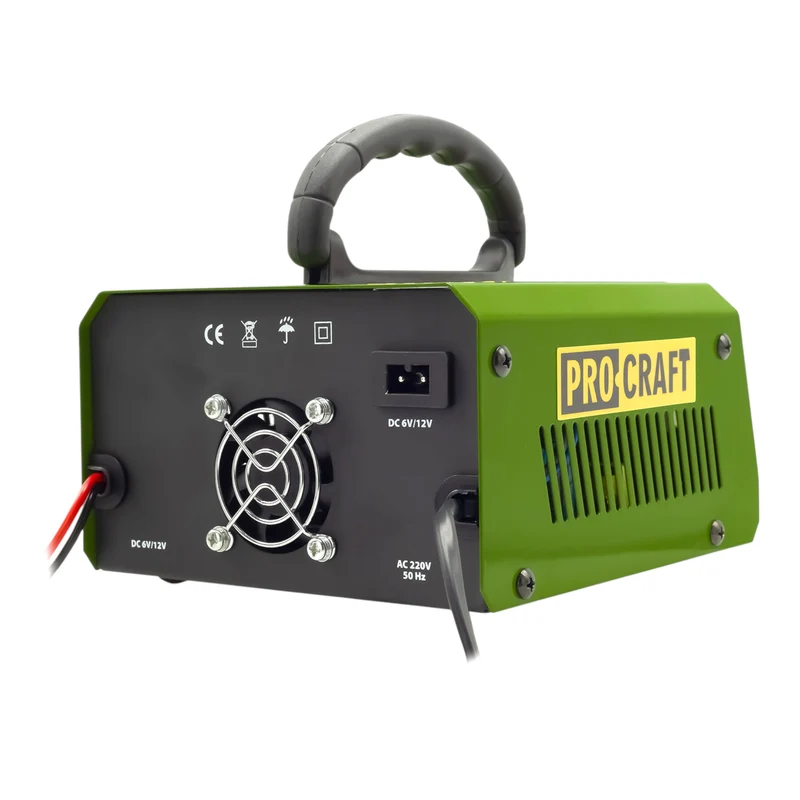 Procraft PZ10M Ladegerät 6/12 V Ladespannung 10 A Ladestrom für Auto-, Mottorad- & LKW Batterien