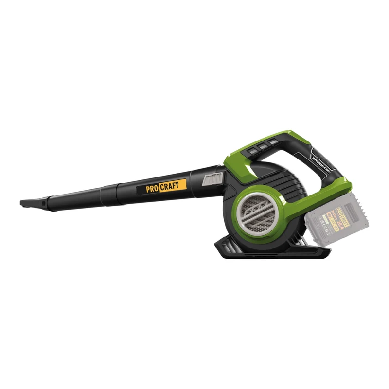 Procraft VB20 Akku Laubbläser und Laubsauger 40 V ( 2x 20 V ) Brushless + 2x Akku 8,0 Ah + Doppelladegerät