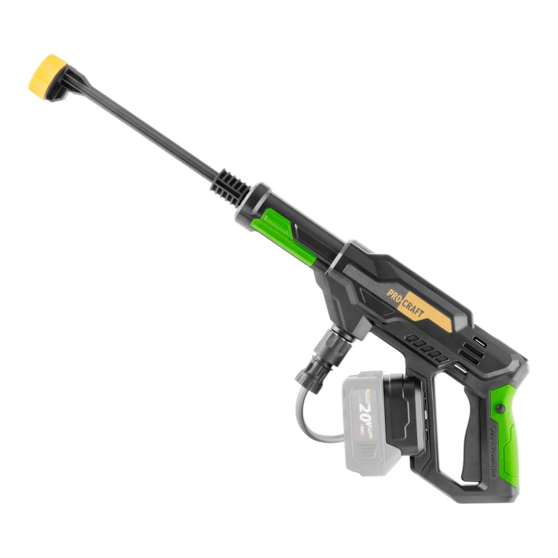 Procraft CW20bb Akku Hochdruckreiniger 20 V 30 bar 180 l/h Brushless + 1x Akku 2,0 Ah + Koffer - ohne Ladegerät