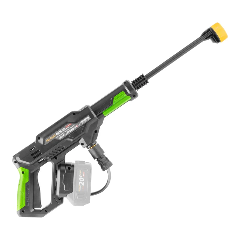 Procraft CW20bb Akku Hochdruckreiniger 20 V 30 bar 180 l/h Brushless + 1x Akku 2,0 Ah + Koffer - ohne Ladegerät