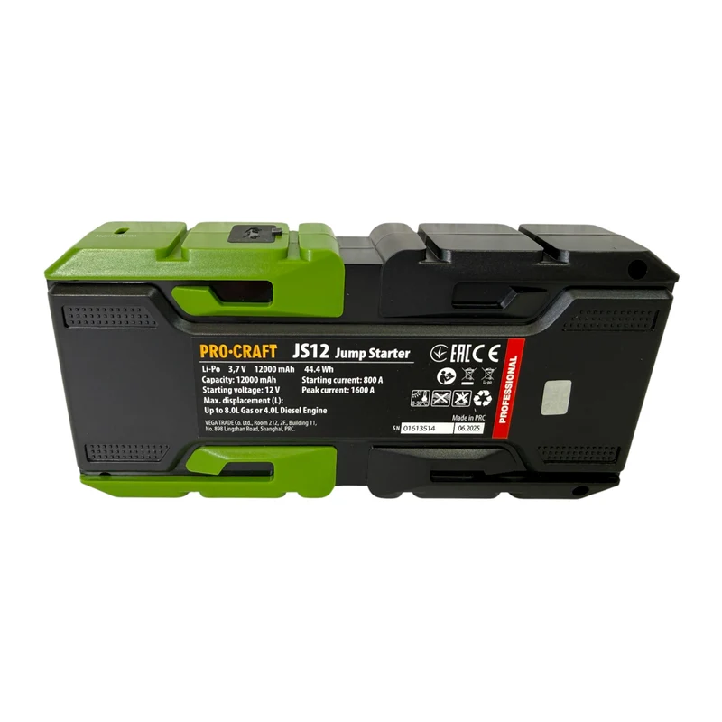 Procraft JS-12NE Starthilfegerät 600 A mit Powerbankfunktion