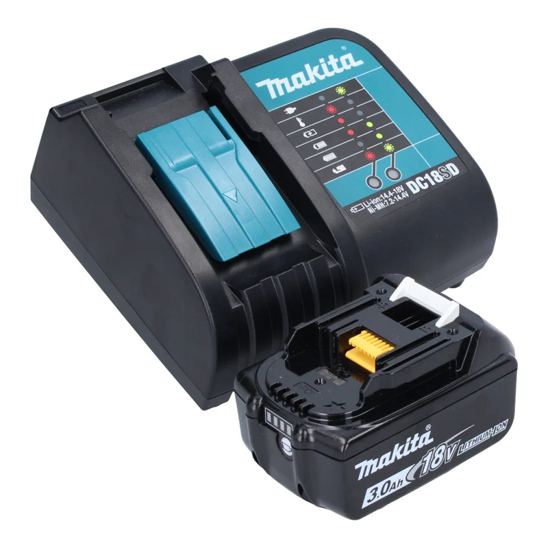 Makita DHP 482 SF1X9 Akku Schlagbohrschrauber 18 V 62 Nm + 1x Akku 3,0 Ah + Ladegerät + 96 tlg. Zubehör Set + Koffer