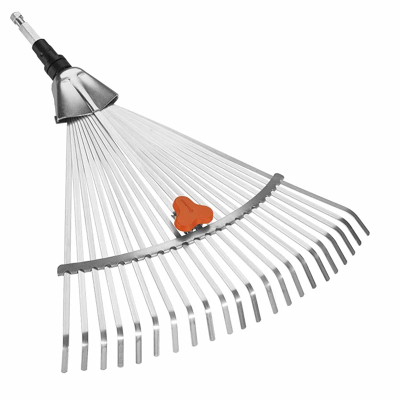 Adjustable grass broom Gardena in Combisystem steel