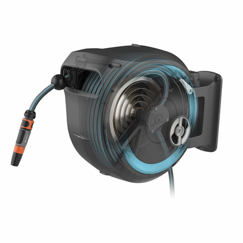 Wall mounted hose reel Gardena Roll Up L