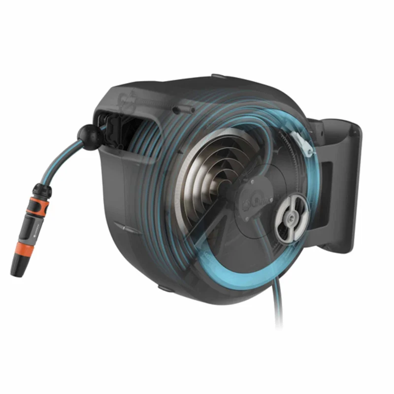 Wall mounted hose reel Gardena Roll Up M/L