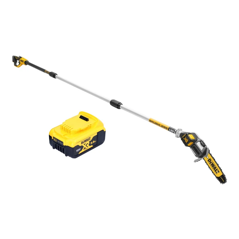 DeWalt DCMPS 567 N Akku Hochentaster 18 V Brushless + 1x Akku 5,0 Ah - ohne Ladegerät