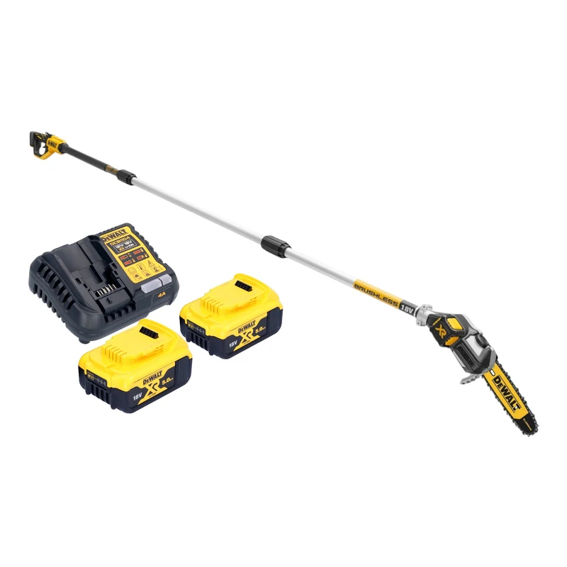 DeWalt DCMPS 567 P2 Akku Hochentaster 18 V Brushless + 2x Akku 5,0 Ah + Ladegerät