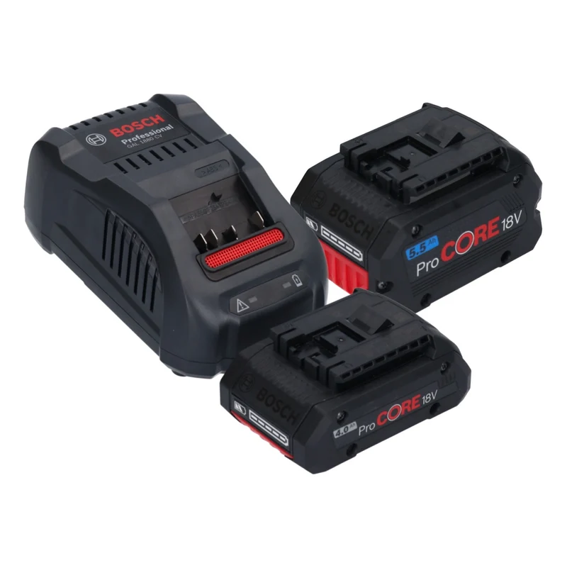 Bosch Starter Set 1x ProCORE 18 V 5,5 Ah Akku + 1x ProCORE 18 V 4,0 Ah Akku + GAL 1880 CV Ladegerät ( 1600A0214A )