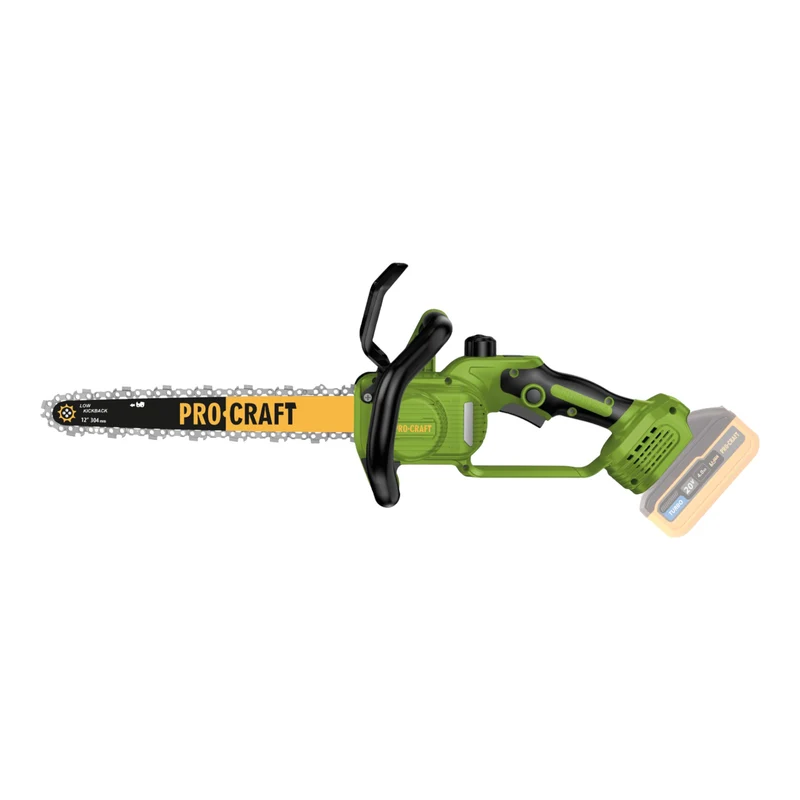 Procraft PKA33-BB Akku Kettensäge 20 V 304 mm Brushless + 2x Akku 4,0 Ah + Ladegerät