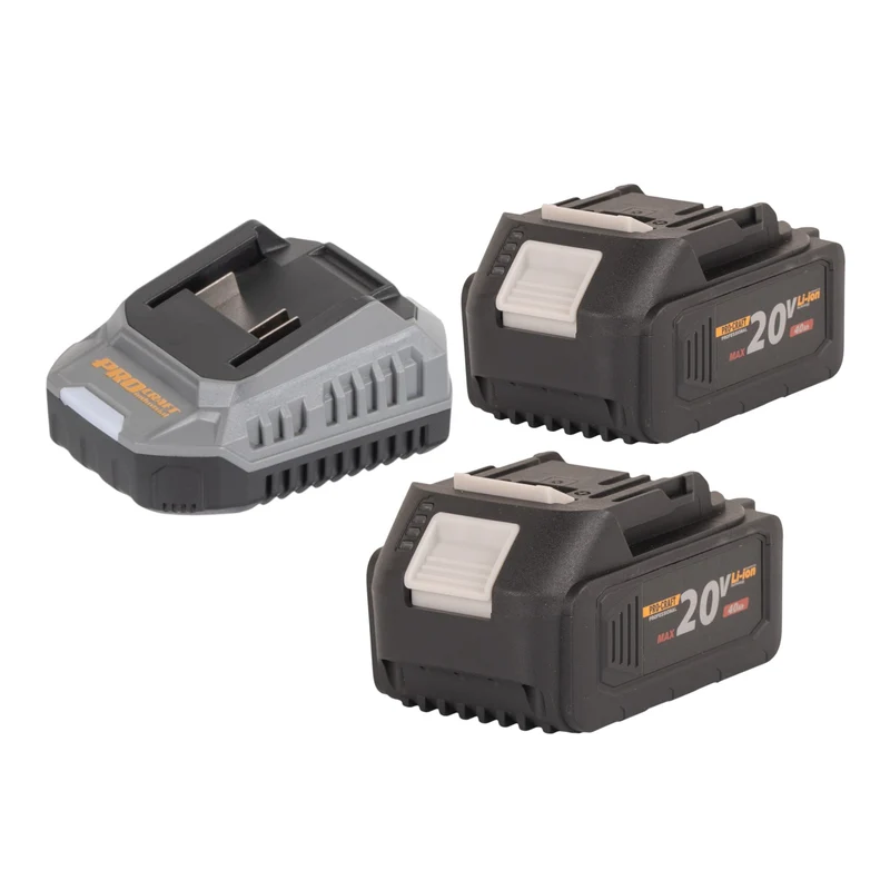 Procraft PB24bb Akku Laubbläser 20 V Brushless + 2x Akku 4,0 Ah + Ladegerät