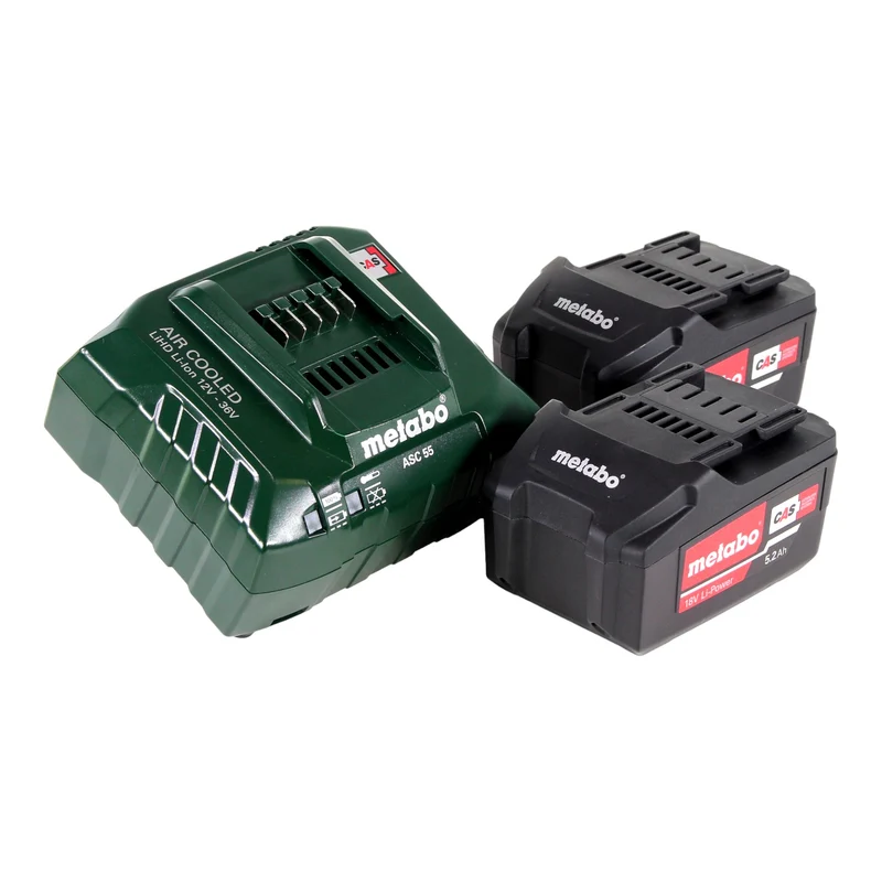 Metabo MS 18 LTX 15 Akku Gehölzsäge 18 V 15 cm 5 m/s + 2x Akku 5,2 Ah + Ladegerät + Tasche