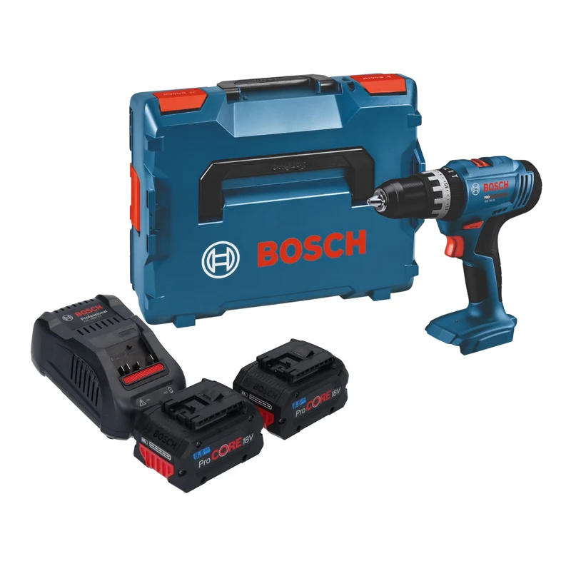 Bosch GSB 18V-25 Professional Akku Schlagbohrschrauber 18 V 56 Nm + 2x ProCORE Akku 5,5 Ah + Ladegerät + L-Boxx