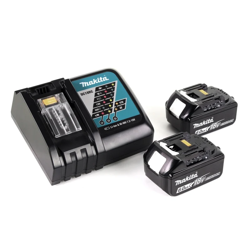 Makita DHS 660 RGJ Akku Handkreissäge 18 V 165 mm im Makpac + 2 x 6,0 Ah Akku + Ladegerät