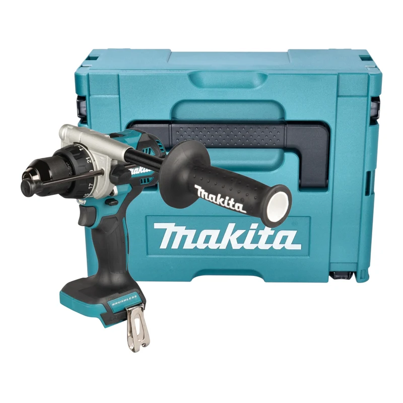 Makita DHP 492 ZJ Akku Schlagbohrschrauber 18 V 141 Nm Brushless + Makpac - ohne Akku, ohne Ladegerät