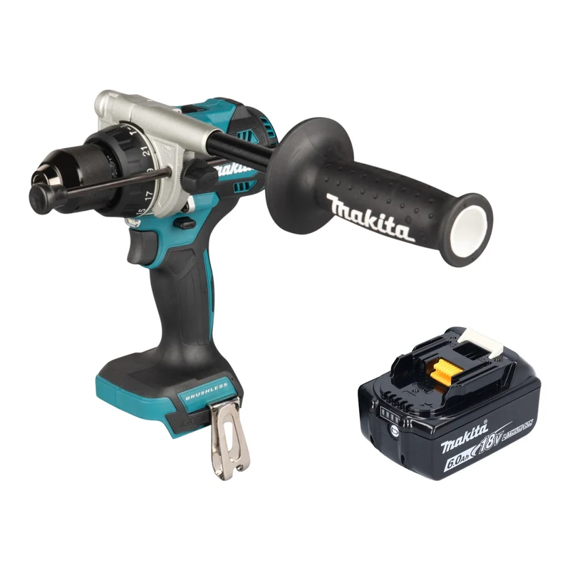 Makita DHP 492 G1 Akku Schlagbohrschrauber 18 V 141 Nm Brushless + 1x Akku 6,0 Ah - ohne Ladegerät