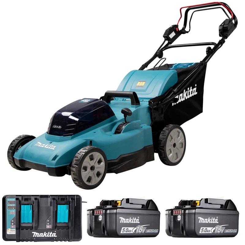 Lawnmower Makita DLM481PT2 18Vx2 5Ah