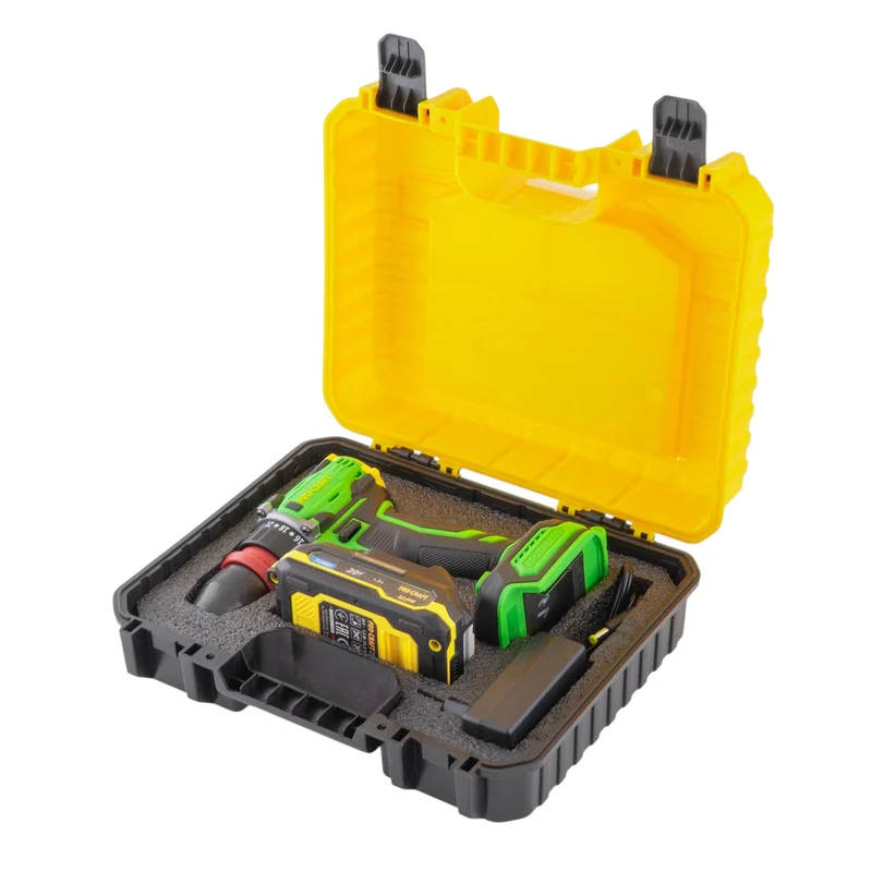 Procraft PA18PRO DFR-1B-C Akku Bohrschrauber 20 V 30 Nm Brushless + 1x Akku 2,0 Ah + Ladegerät + Koffer