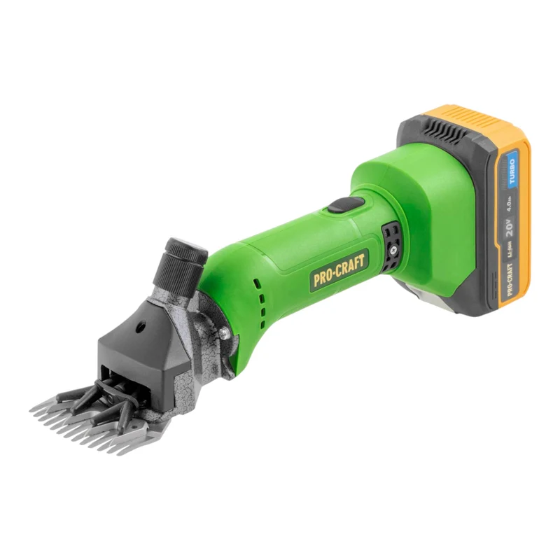 Procraft SC20 Akku Schafschermaschine 20 V 76 mm + 1x Akku 4,0 Ah + Ladegerät + Koffer