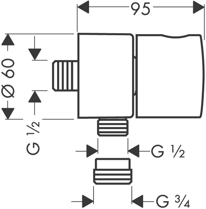 AXOR Schlauchanschlussset
