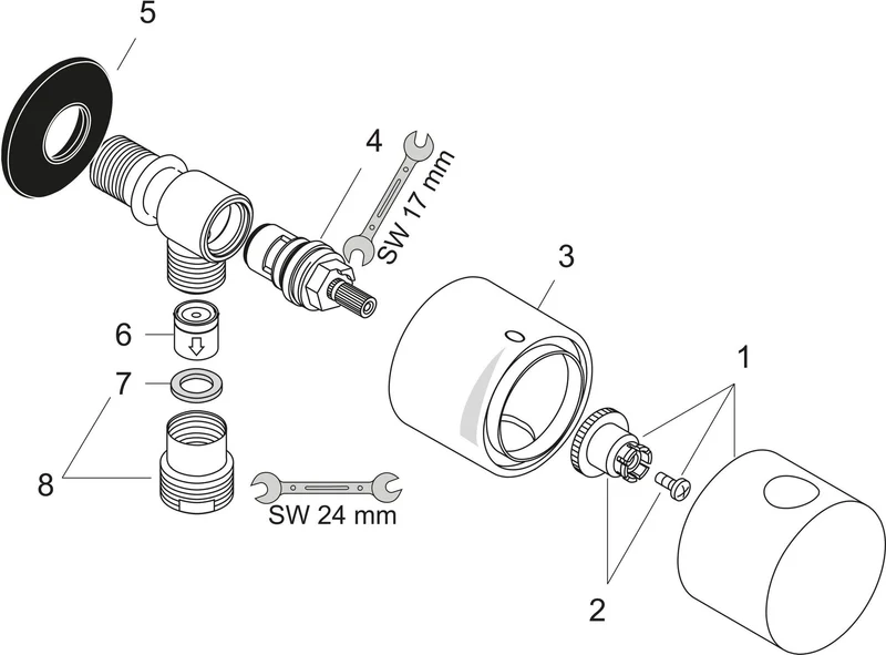 AXOR Schlauchanschlussset