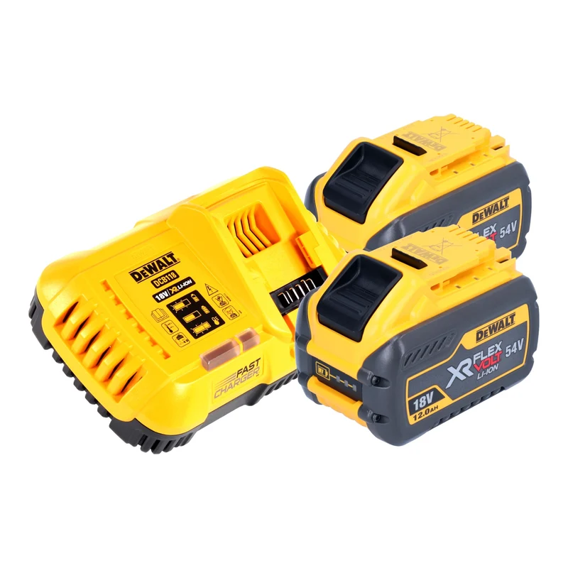 DeWalt DCMBL 777 Y2 Akku Axialgebläse 54 V FlexVolt Brushless + 2x Akku 12,0 Ah + Ladegerät