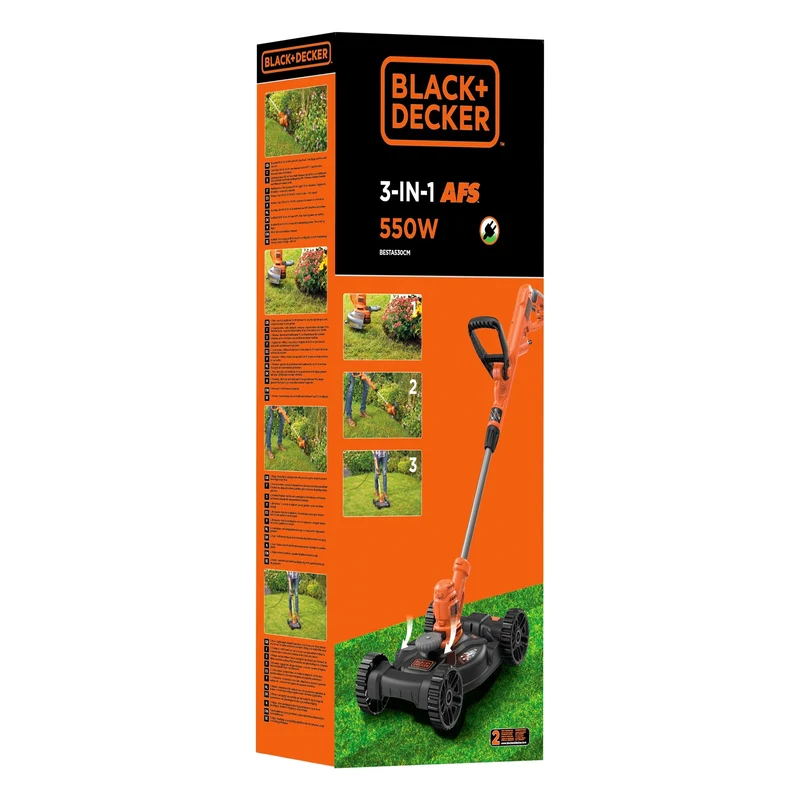 3 in 1 trimmer Black+Decker BESTA530CM-QS 550W