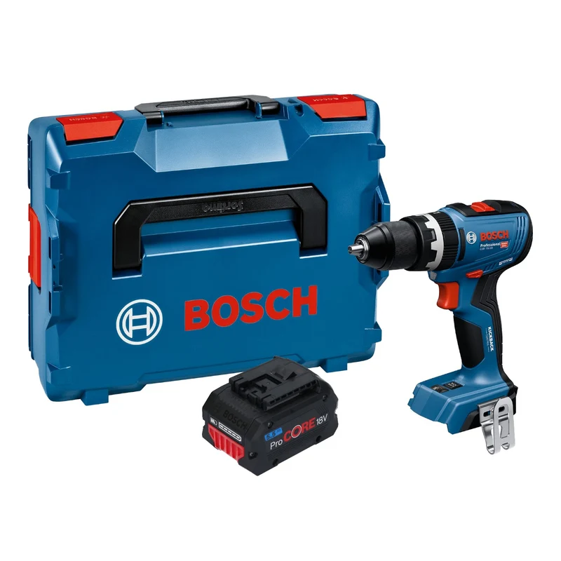 Bosch GSB 18V-65 Professional Akku Schlagbohrschrauber 18 V 65 Nm Brushless + 1x ProCORE Akku 5,5 Ah + L-Boxx - ohne Ladegerät