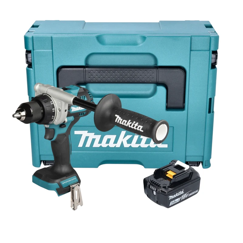 Makita DDF 492 F1J Akku Bohrschrauber 18 V 141 Nm Brushless + 1x Akku 3,0 Ah + Makpac - ohne Ladegerät