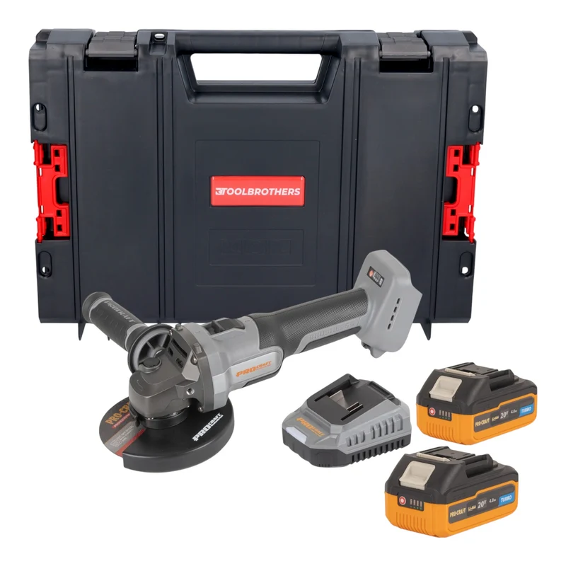 Procraft Industrial AG125Abb Akku Winkelschleifer 20 V 125 mm Brushless