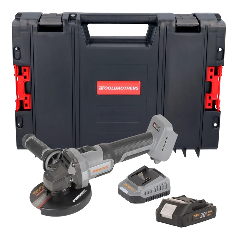 Procraft Industrial AG125Abb Akku Winkelschleifer 20 V 125 mm Brushless