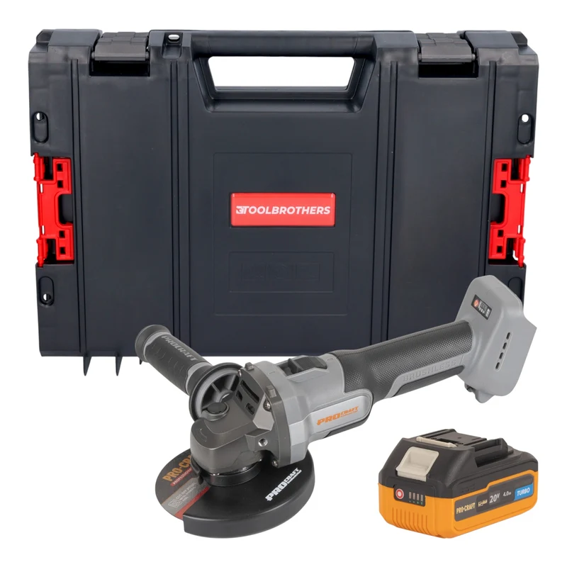Procraft Industrial AG125Abb Akku Winkelschleifer 20 V 125 mm Brushless