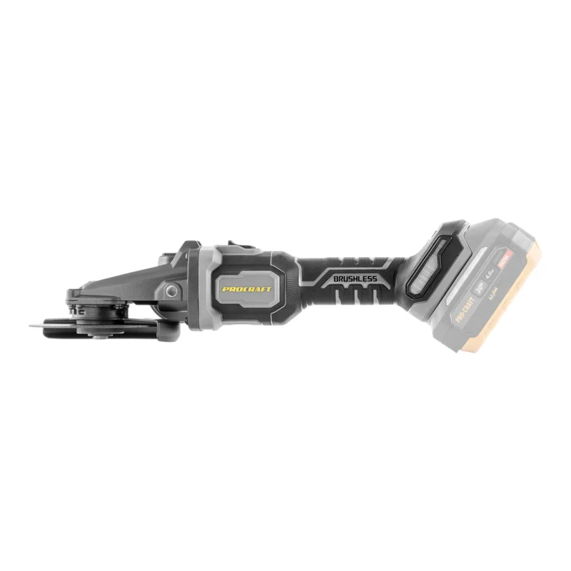 Procraft Industrial AG125Cbb Akku Flachkopf Winkelschleifer 20 V 125 mm Brushless