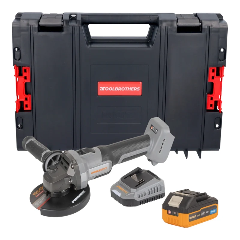 Procraft Industrial AG125Abb Akku Winkelschleifer 20 V 125 mm Brushless