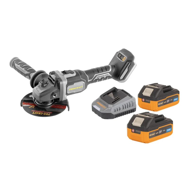 Procraft Industrial AG125Bbb Akku Winkelschleifer 20 V 125 mm Brushless
