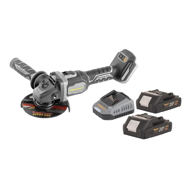 Procraft Industrial AG125Bbb Akku Winkelschleifer 20 V 125 mm Brushless