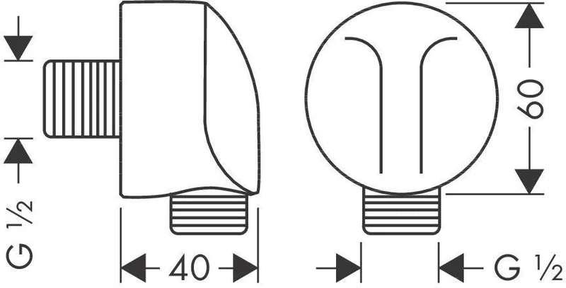 HANSGROHE Schlauchanschluss FIXFIT