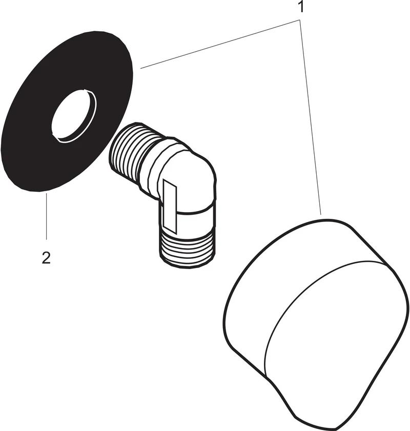 HANSGROHE Schlauchanschluss FIXFIT