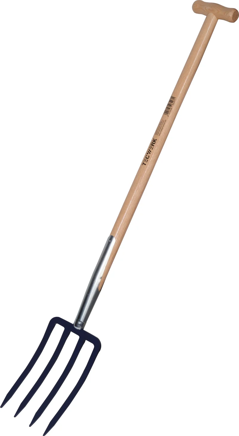 TECWERK Spatengabel leichte Ausführung mit Stiel, Zinkenlänge 280 mm, Gesamtlänge 1130 mm