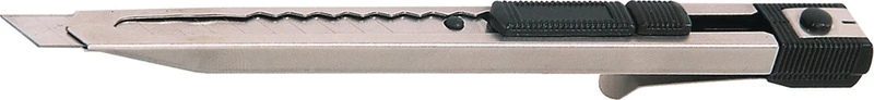 TECWERK Cuttermesser Klingenbreite 9 mm Länge 146 mm Edelstahl mit Magazin