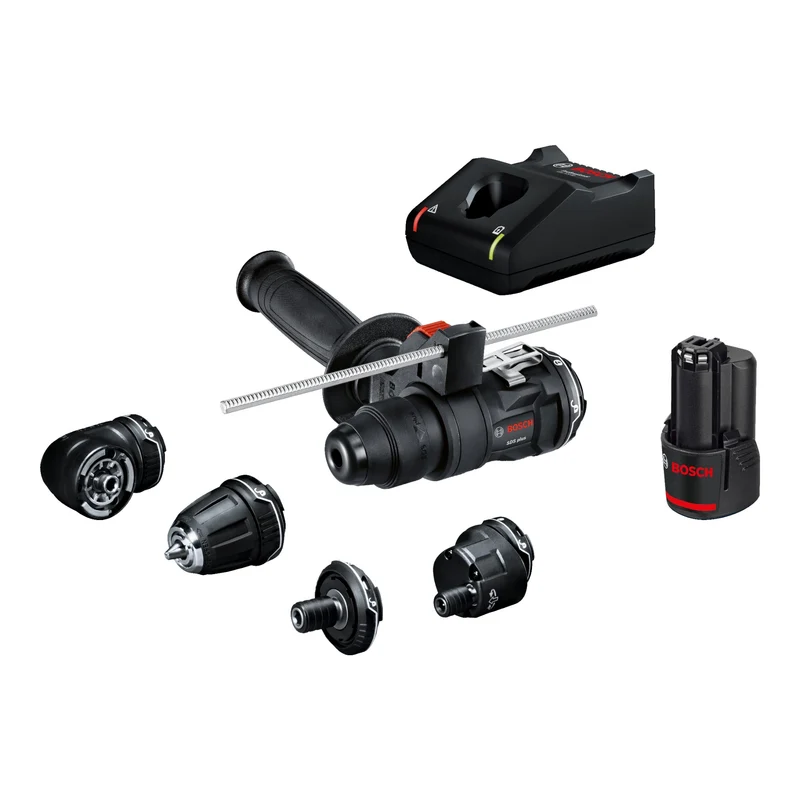 Bosch GSR 12V-35 FC Professional Akku Bohrschrauber 12 V 35 Nm Brushless ( 06019H3008 ) + 2x Akku 3,0 Ah + Ladegerät + 5x Aufsatz + L-Boxx