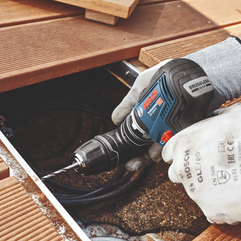 Bosch GSR 12V-35 FC Professional Akku Bohrschrauber 12 V 35 Nm Brushless ( 06019H3008 ) + 2x Akku 3,0 Ah + Ladegerät + 5x Aufsatz + L-Boxx