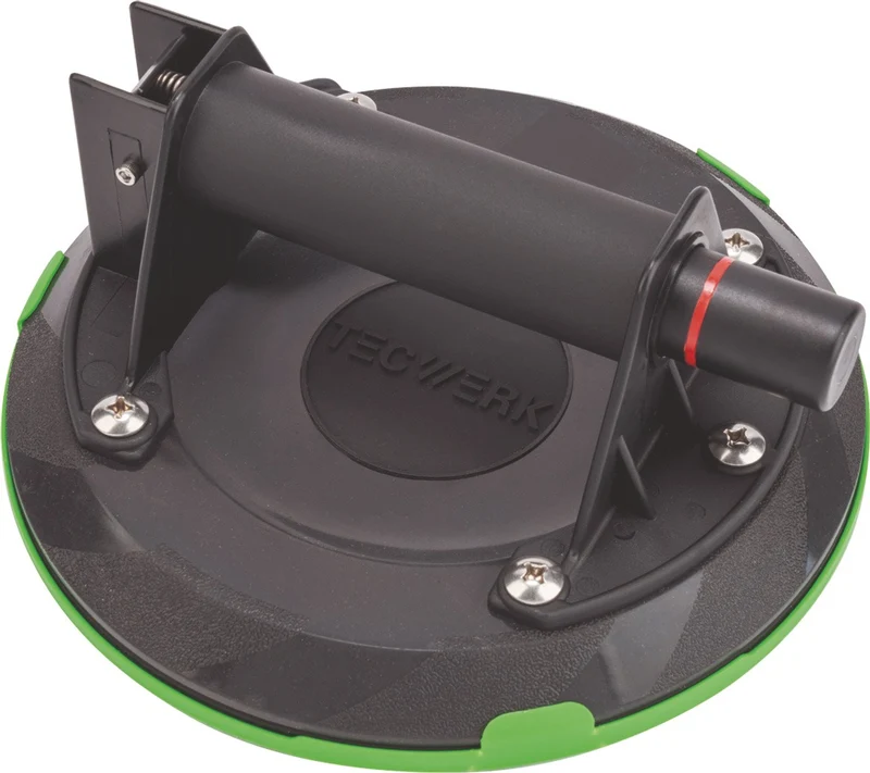 TECWERK Pumpensaugheber 120 kg Tragfähigkeit, Kopf-Ø 200 mm, 1-Kopf-Kunststoff