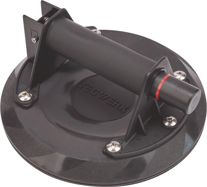 TECWERK Pumpensaugheber 120 kg Tragfähigkeit, Kopf-Ø 200 mm, 1-Kopf-Kunststoff