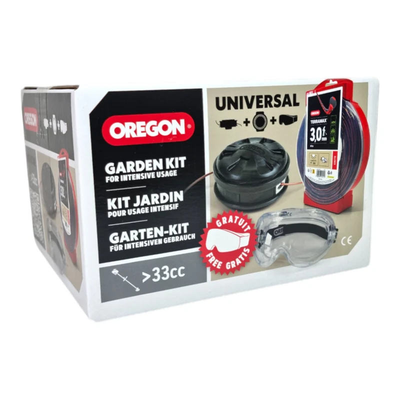 Oregon Pro Garten Set Fadenkopf + Faden + Schutzbrille ( 646569 ) für Freischneider ab 33 cm³