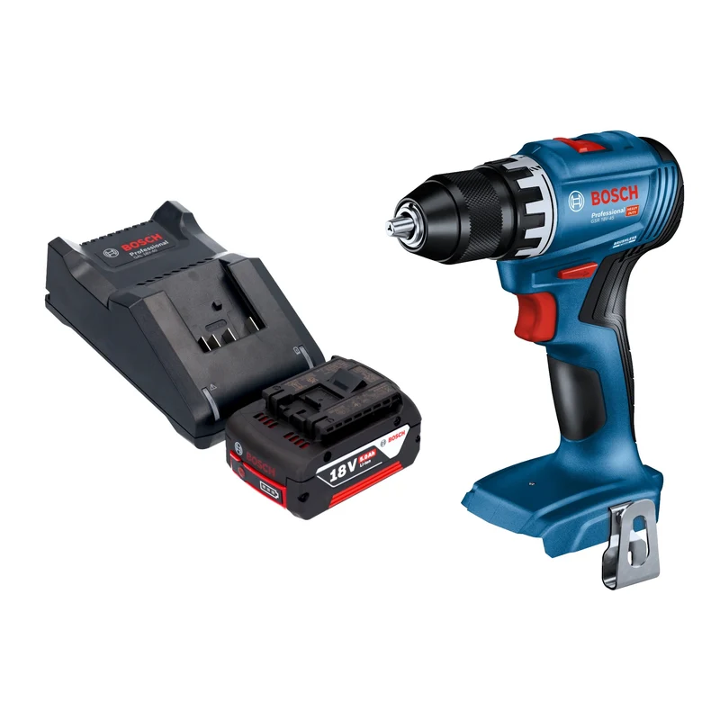 Bosch GSR 18V-45 Professional Akku Bohrschrauber 18 V 45 Nm Brushless + 1x Akku 5,0 Ah + Ladegerät