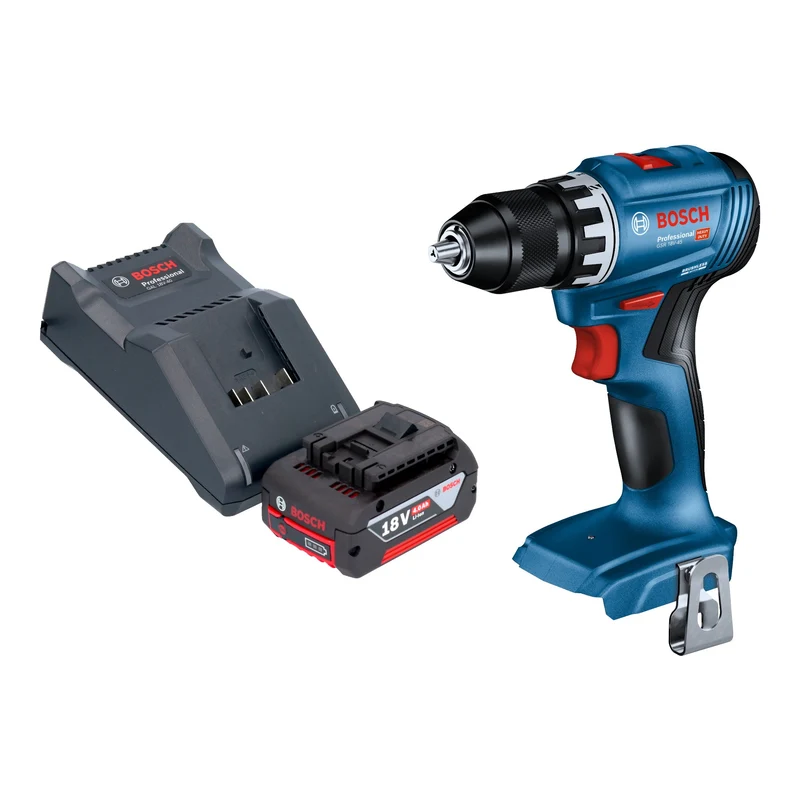 Bosch GSR 18V-45 Professional Akku Bohrschrauber 18 V 45 Nm Brushless + 1x Akku 4,0 Ah + Ladegerät