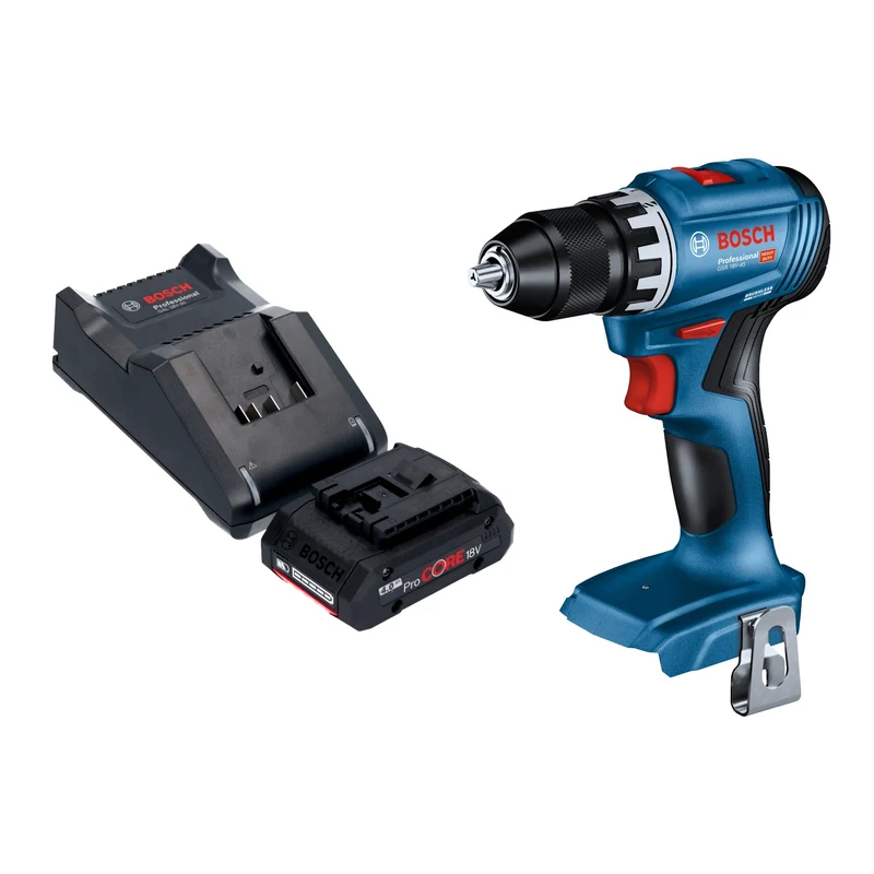 Bosch GSR 18V-45 Professional Akku Bohrschrauber 18 V 45 Nm Brushless + 1x ProCORE Akku 4,0 Ah + Ladegerät