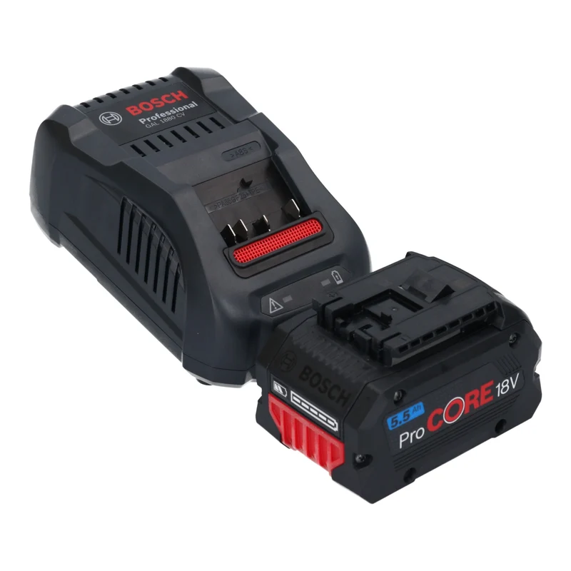 Bosch GWS 18V-180 P Professional Akku Winkelschleifer 18 V 180 mm Brushless + 1x ProCORE Akku 5,5 Ah + Ladegerät + L-Boxx